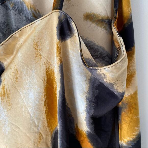 Natori Serengeti Animal Print Nightgown Size XL Black Brown Cream - Picture 8 of 8